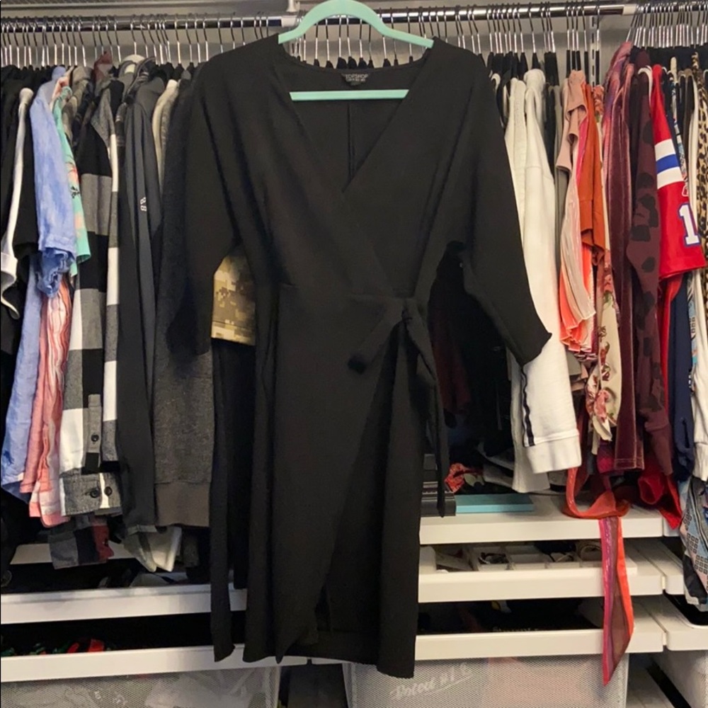 Topshop wrap mini dress